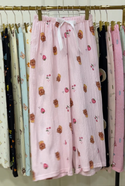 Summer Cute Print Loose Pyjamas